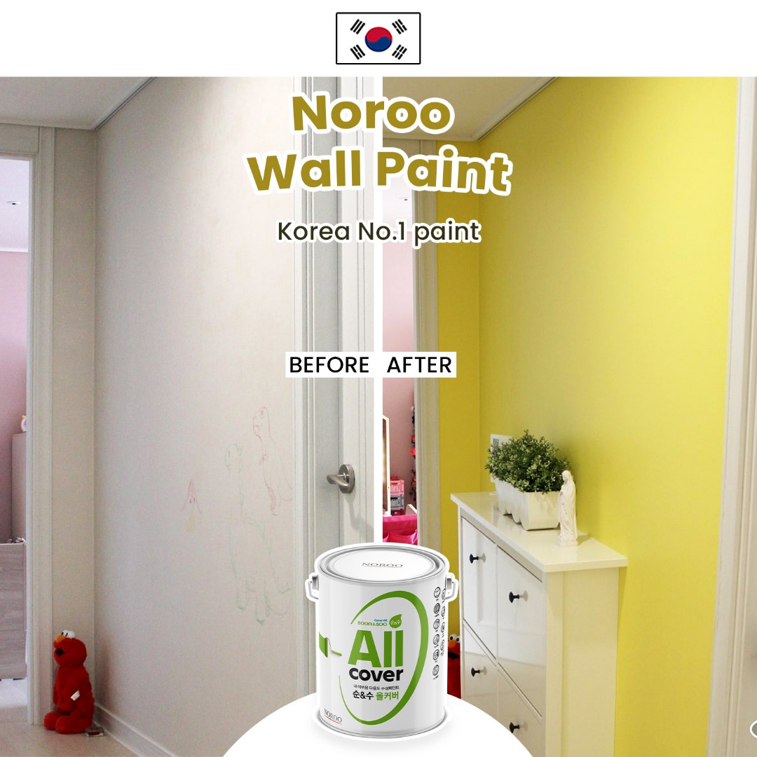 No.1 Korea Paint Noroo Wall Paint / Furniture Paint / DIY Paint / Korean Wallpaper / Door Paint