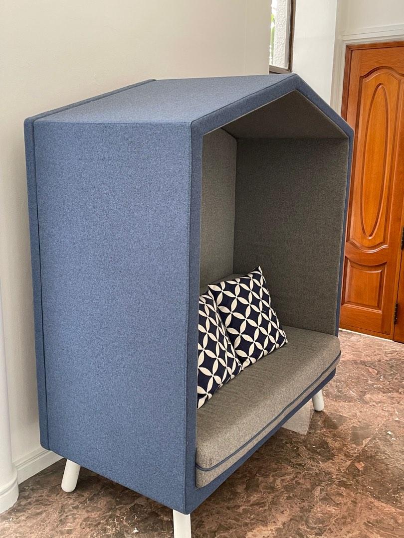 Noise dampening felt sofa “house” custom made, Furniture & Home