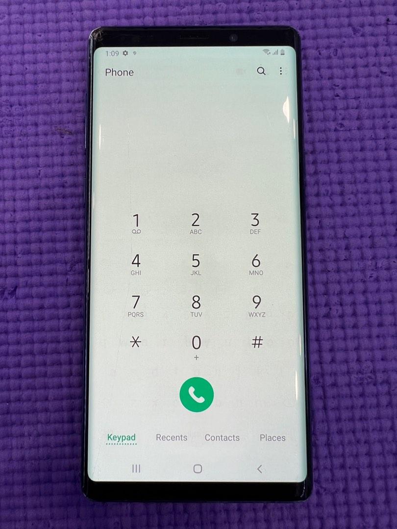 Note 9 (screen crack / green colour screen ), Mobile Phones & Gadgets