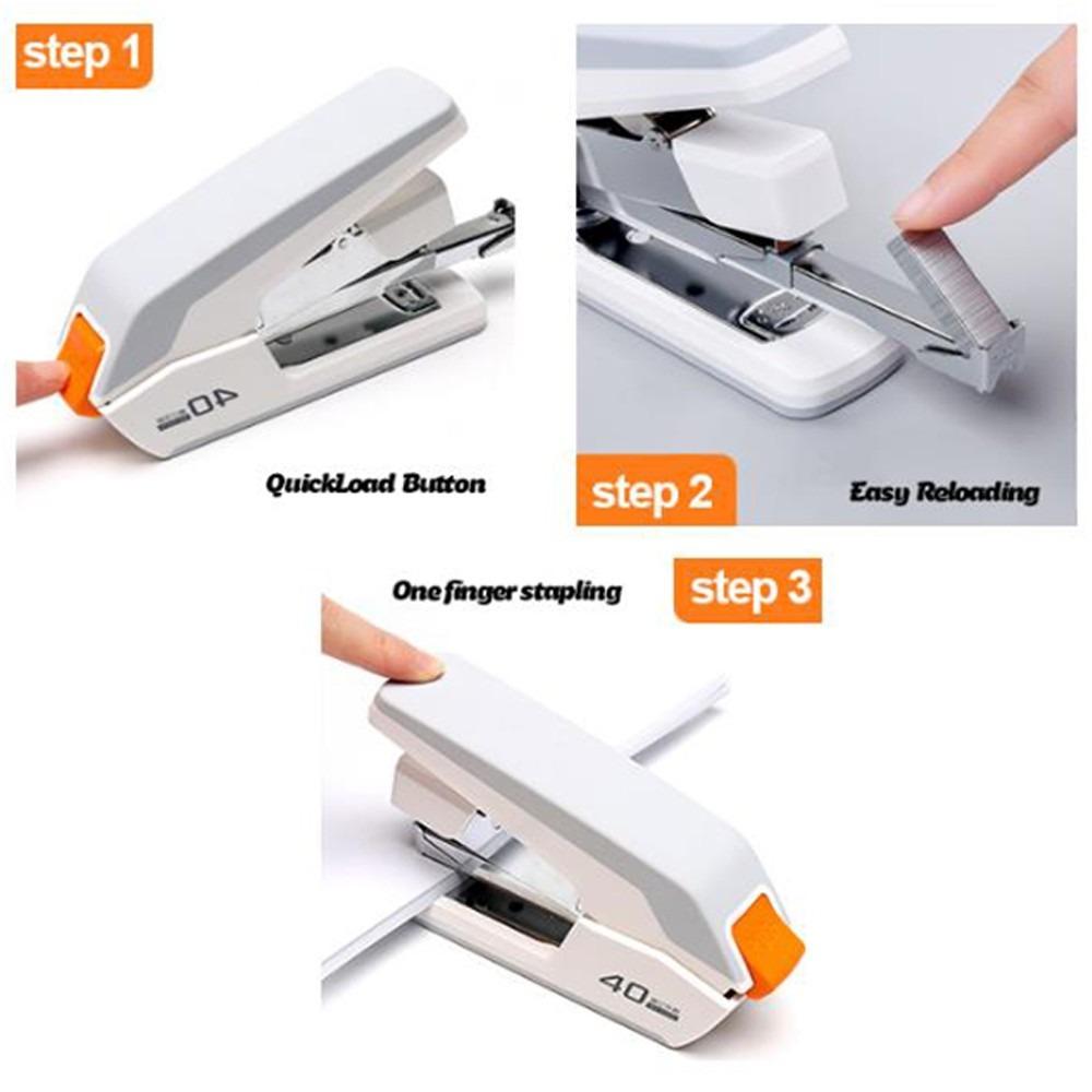 Office Stapler 40-50 Sheets Capacity One Finger Touch Stapling Easy to ...
