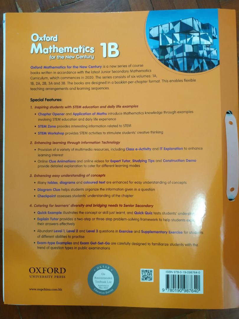 Oxford mathematics for the new century 1a with bridging exercise and