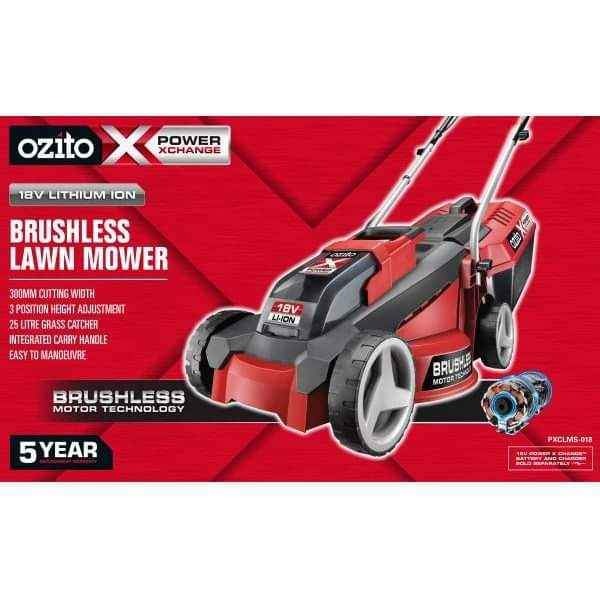 Ozito brushless top lawn mower