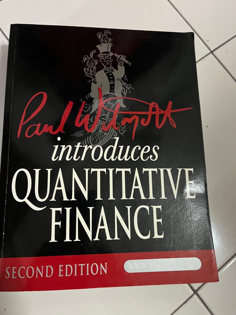 Paul Wilmott introduces Quantitative Finance, Hobbies & Toys, Books