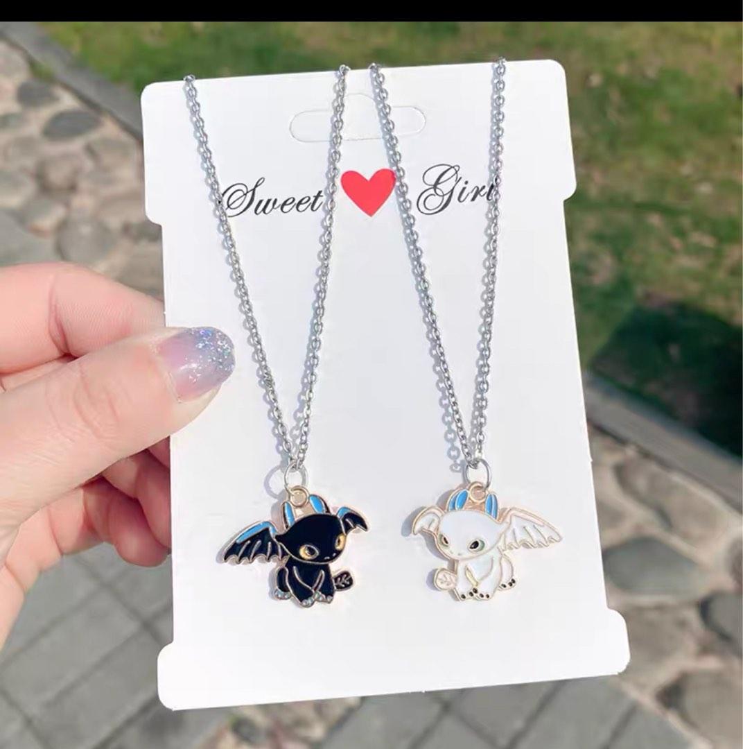 Matching my melody sales and kuromi necklaces