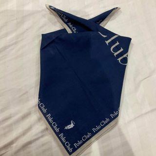 Ralph Lauren Polo Club Blue Handkerchief 18"