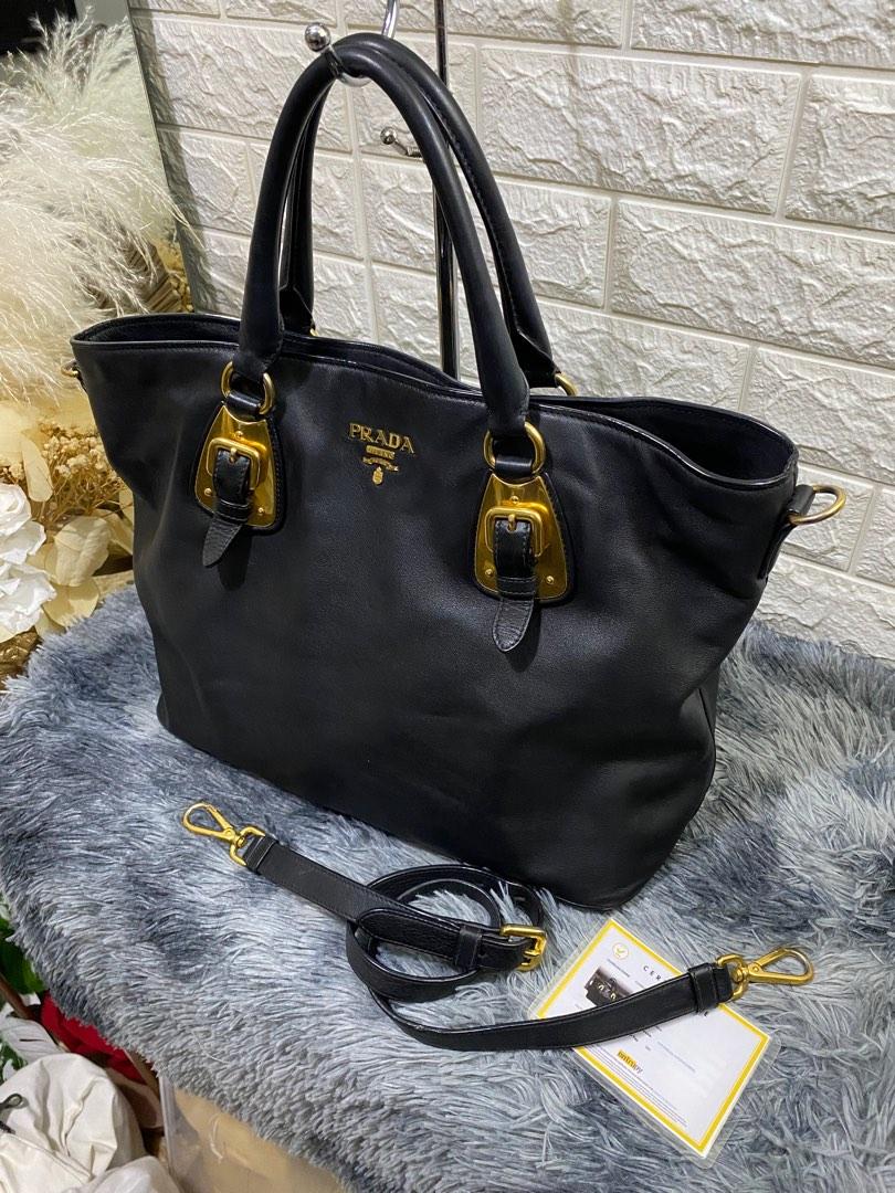 Prada Saffiano Soft Calf in Nero GHW, Luxury, Bags & Wallets on