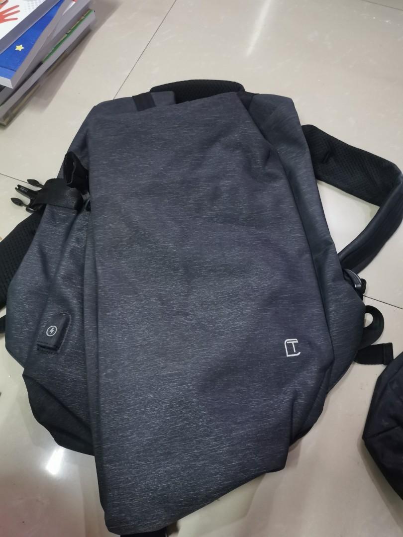 Preloved tangcool anti theft backpack, Men's Fashion, Bags, Backpacks ...