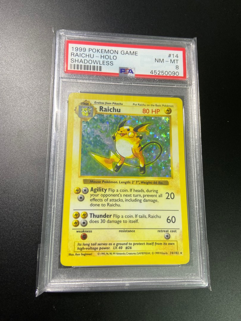 Shiny Raichu 14/102 Holo/Shiny Pokemon Card