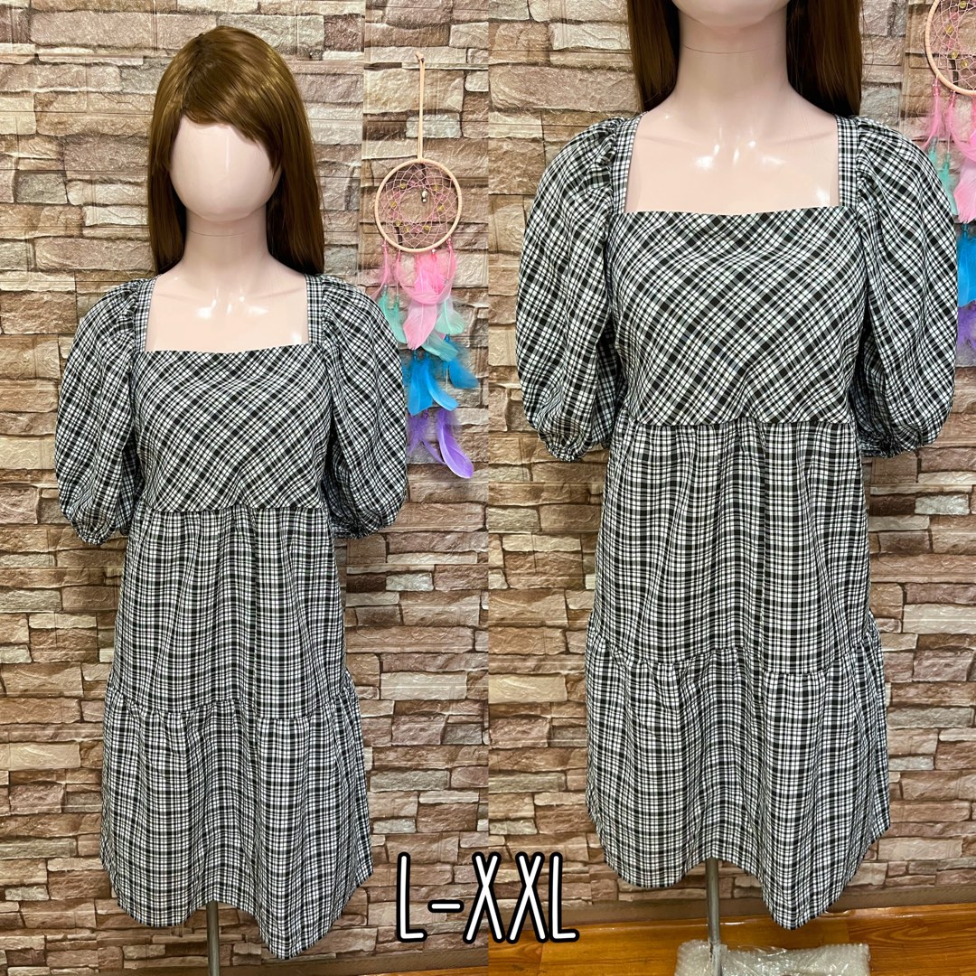 CUPSHE Women's Plus Size Midi Dress - Long Sleeve, V-Neck With Tie, A-Line Flowy Dress, Floral Print, Sizes XL-4XL