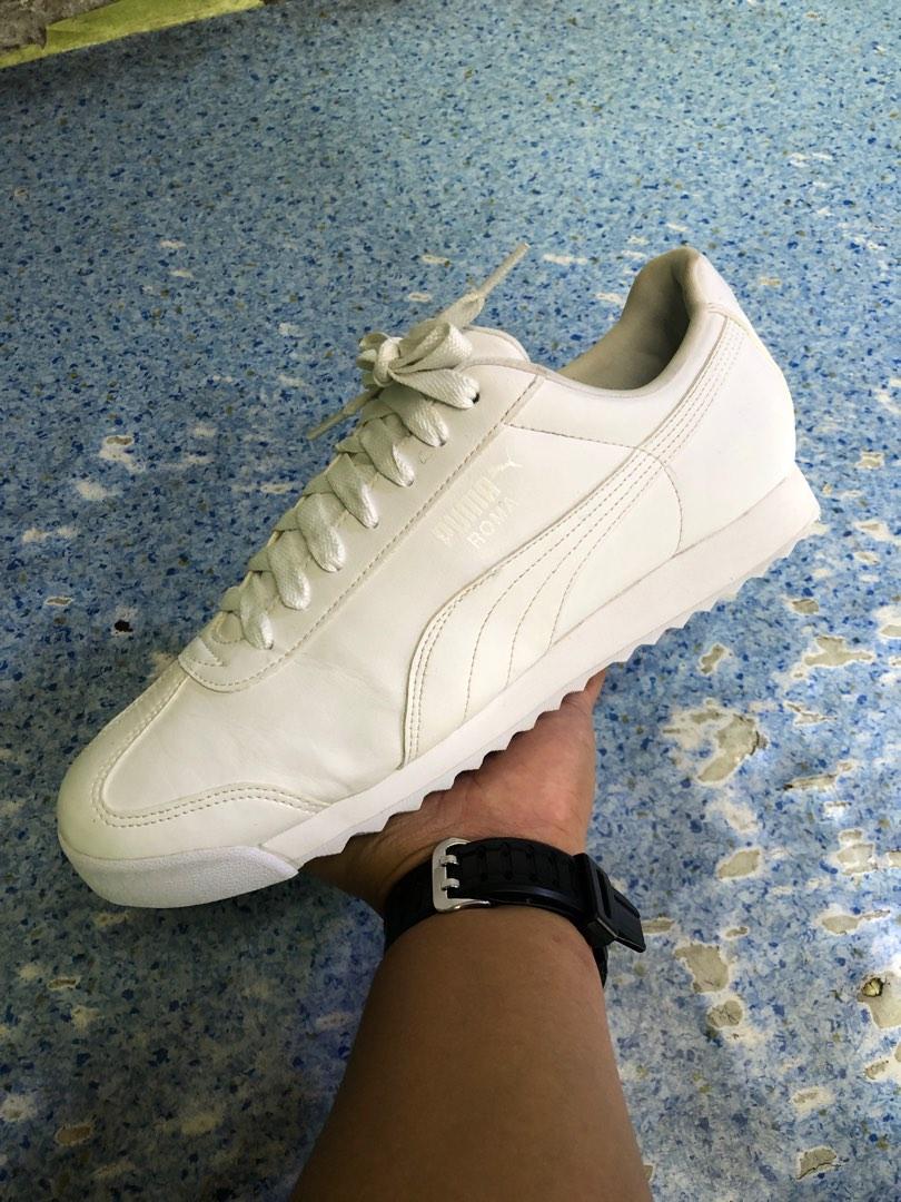 Puma roma all white sale