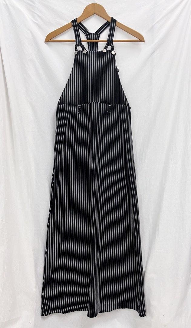 Pinstripe store pinafore dress
