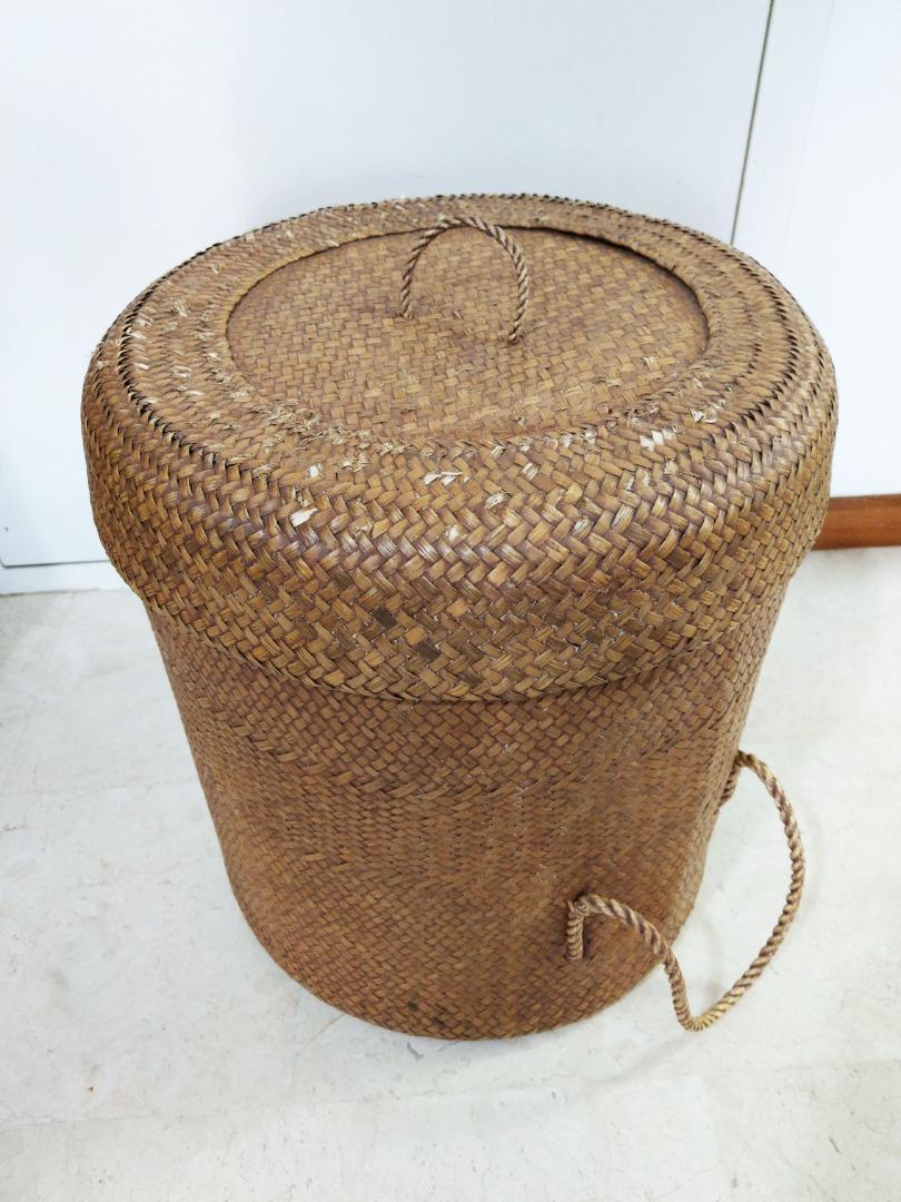 Rattan Laundry Basket, Furniture & Home Living, Furniture, Other Home