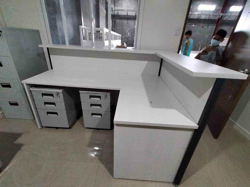 reception table L type | office table | office furniture, Furniture ...