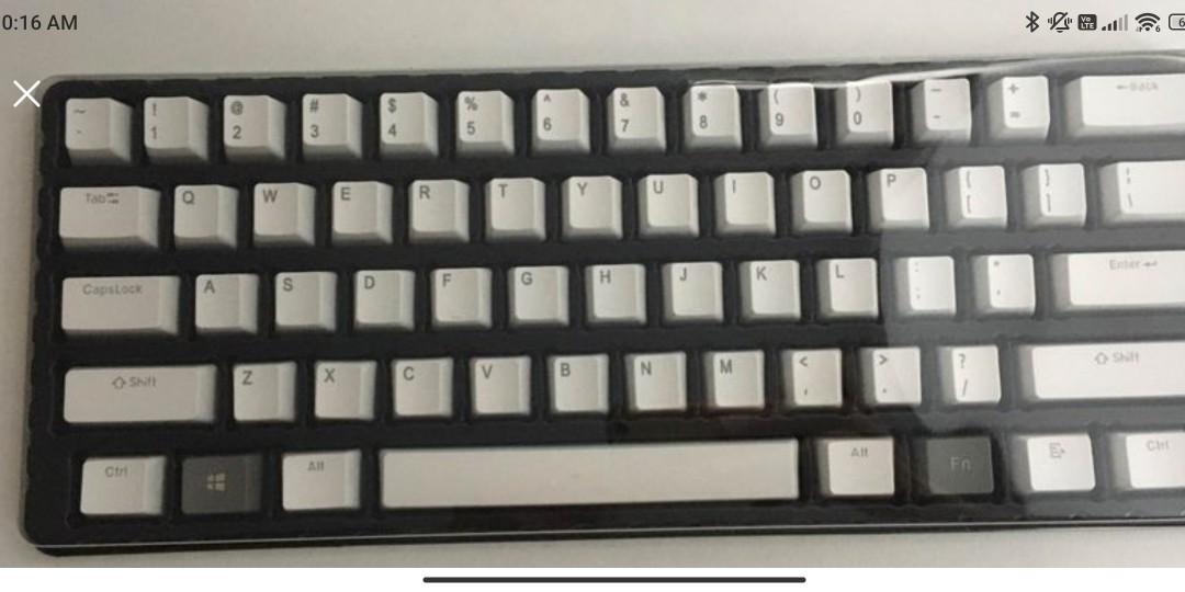 RK wired Mechanical Keyboard Cyan, 電腦＆科技, 電腦周邊及配件, 電腦鍵盤及相關產品 - Carousell