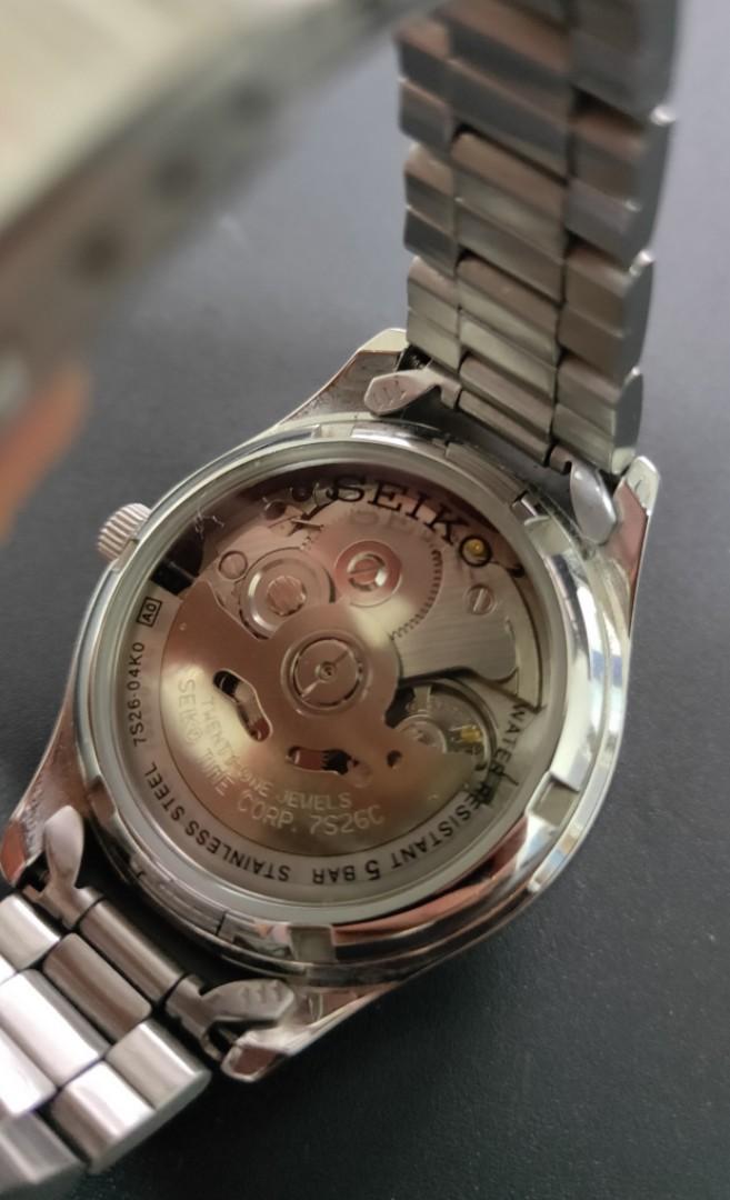 Seiko see shop through case back