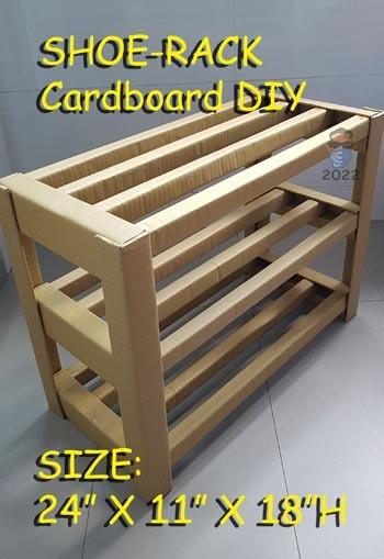 Cardboard shoe rack discount