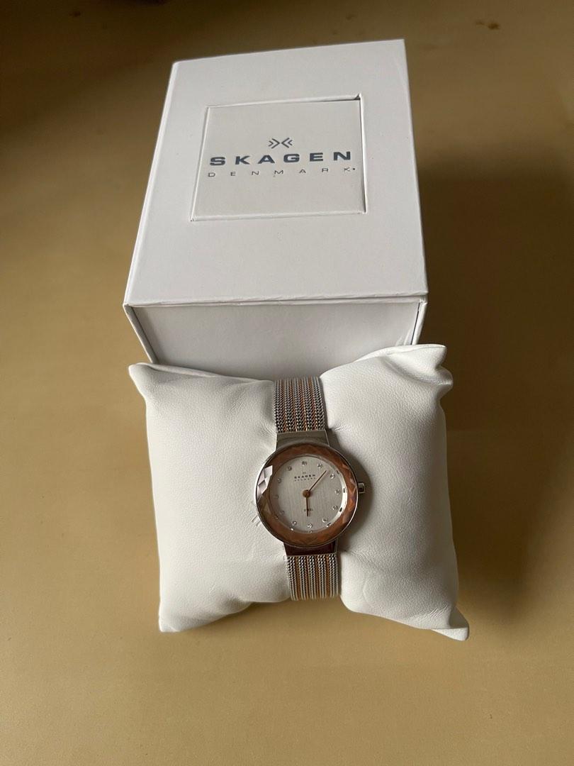 Skagen Gold Silver Watch Women s Fashion Watches Accessories Watches on Carousell