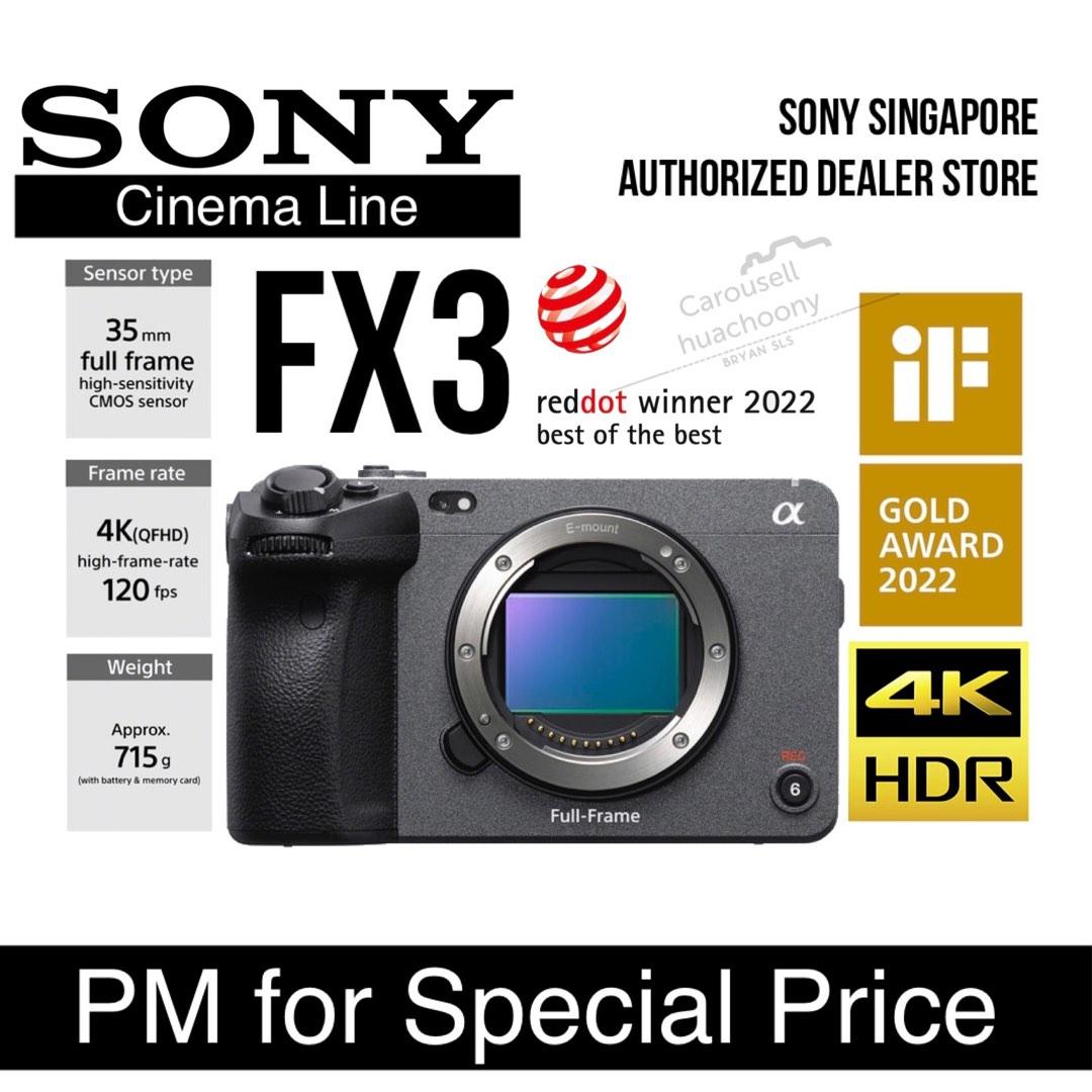 Sony FX3 Full-Frame Cinema Camera + 64GB Card + Bag + Card Reader + More 