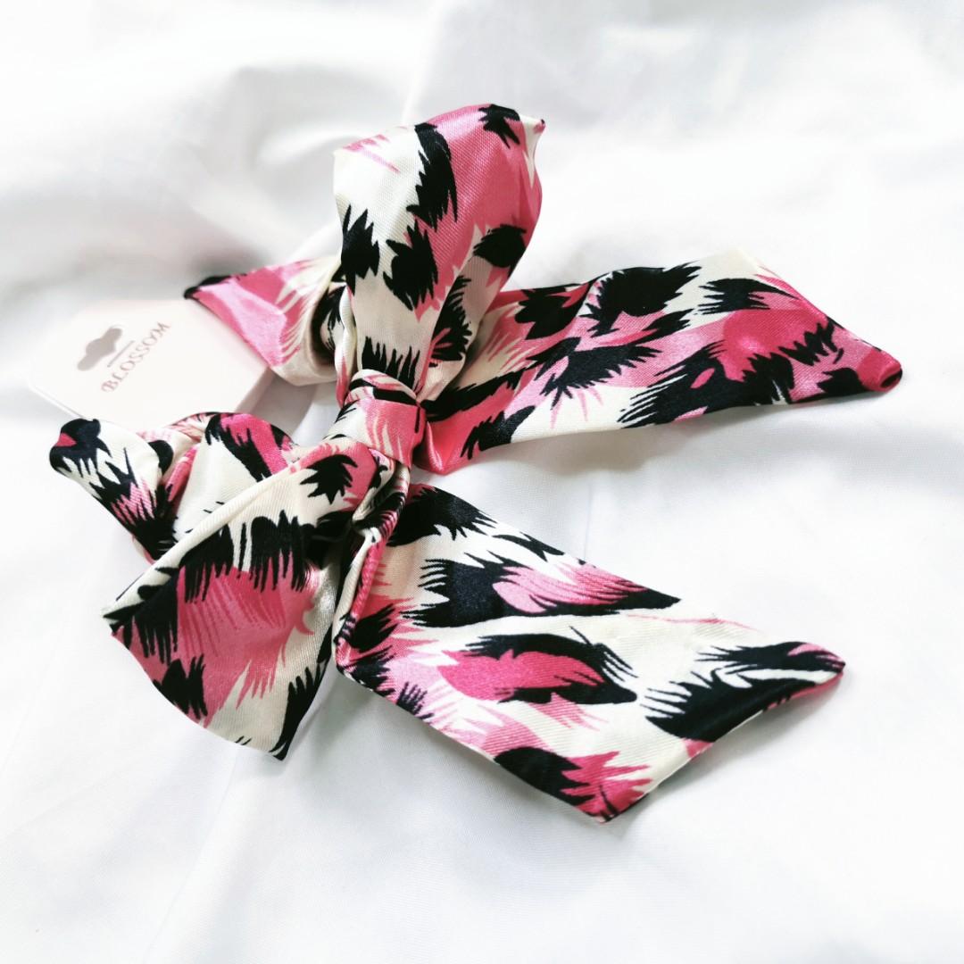 Pink Ribbon Hair Tie 