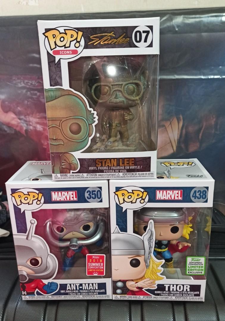Stan Lee Patina, Classic Ant-Man, Classic Thor Marvel Funko Pop Bundle, Hobbies & Toys, & Games on Carousell