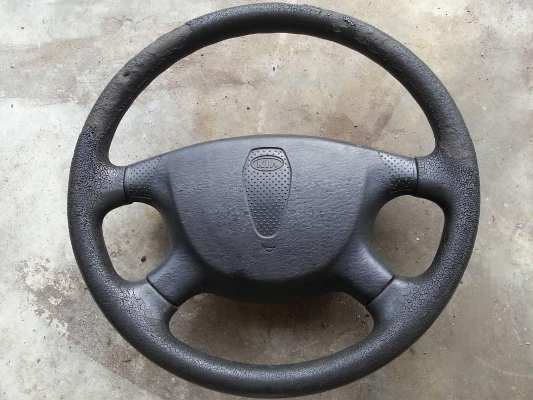 Kia spectra hot sale steering wheel size