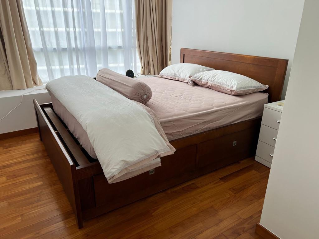 To clear ASAP! Super Queen Bed Frame, Furniture & Home Living