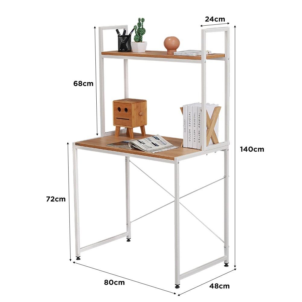 TADEO STUDY TABLE WITH STORAGE SHELVES / Shelves / Rack / Study Table ...