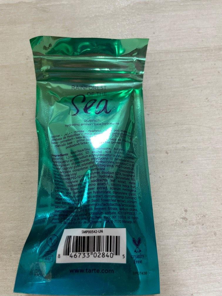 Tarte quench hydrating primer sample mini rainforest of the sea, Beauty