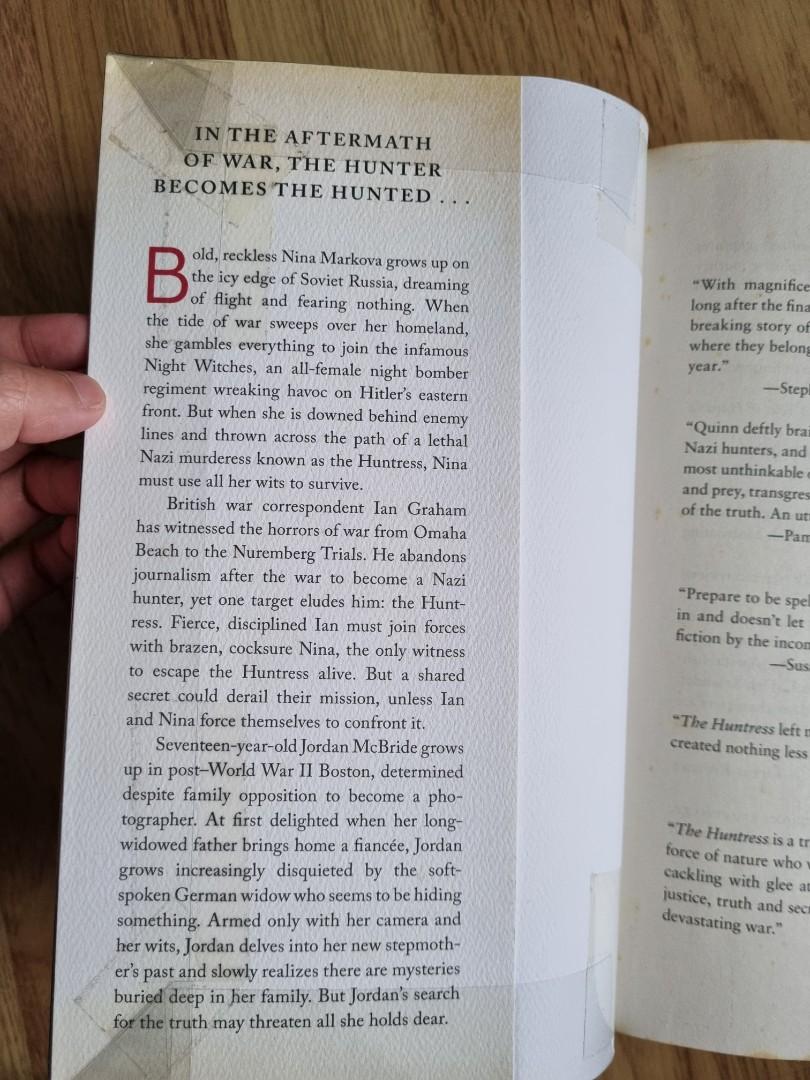 The Huntress - Kate Quinn - English Book - Read description, Hobbies