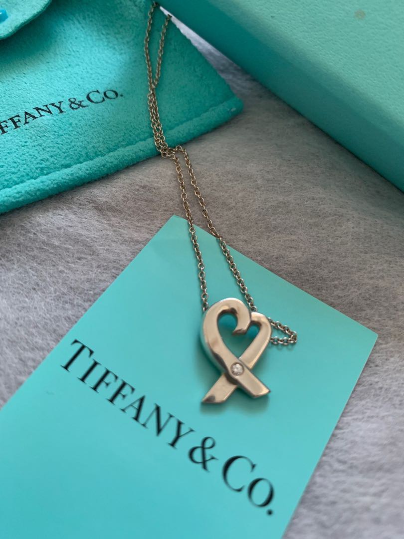Tiffany paloma love necklace top
