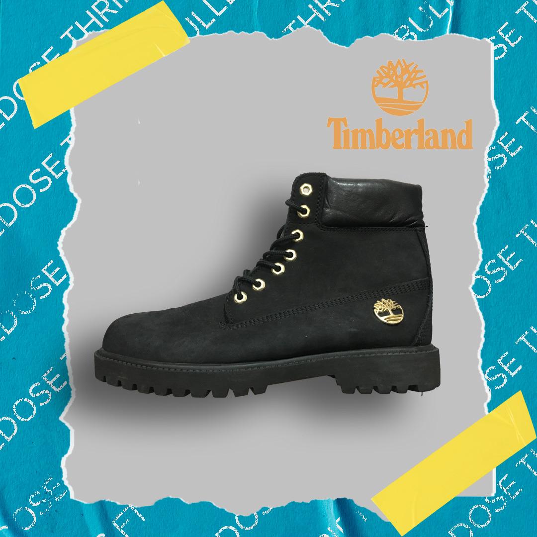 Timberland Boots Black, Fesyen Pria, Sepatu , Sepatu Boot di Carousell Timberland Boots Black And Gold