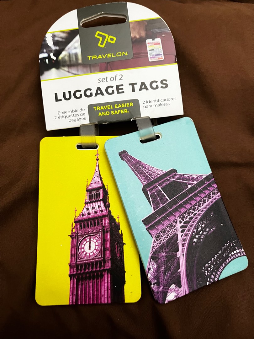 Travelon Luggage Tags (Set of 2), Hobbies & Toys, Travel, Travel