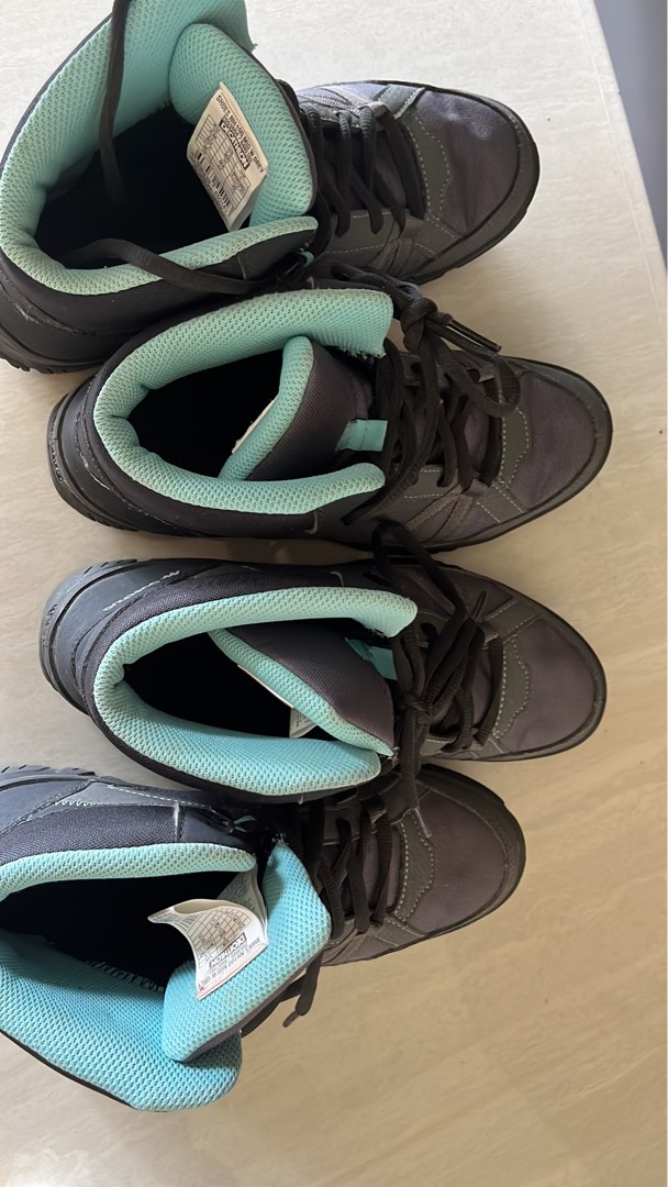 black trekking shoes