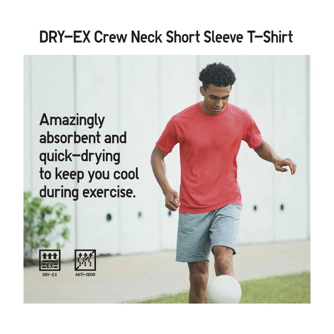 MEN'S DRY-EX CREW NECK SHORT SLEEVE T-SHIRT