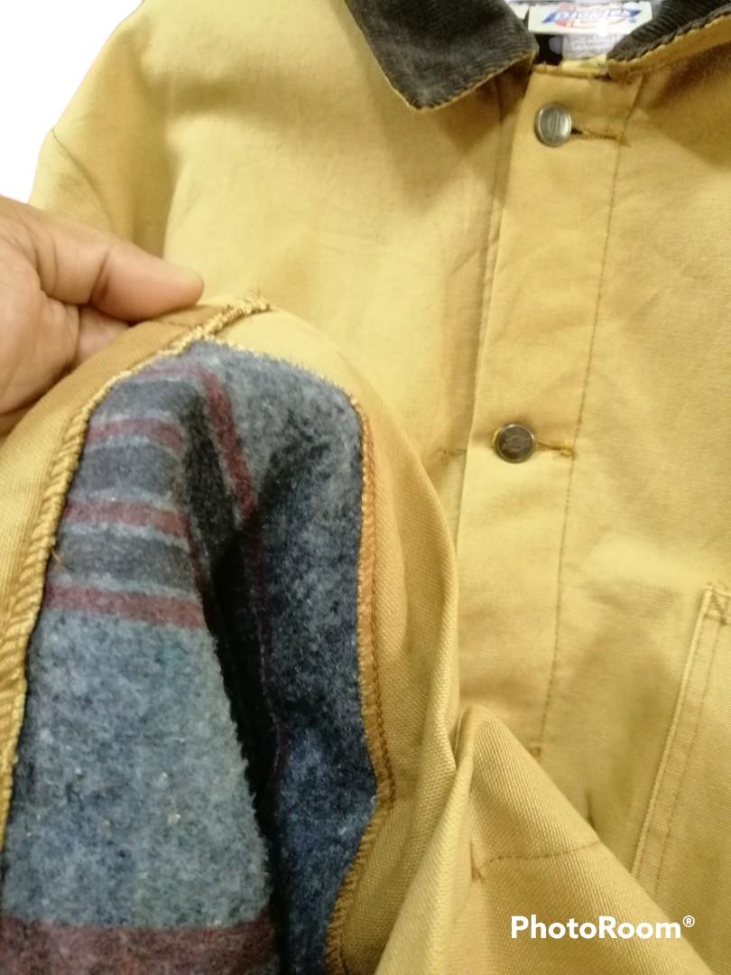 Vintage Dickies Blanket Lined Chore Jacket, Men's Fashion, Coats