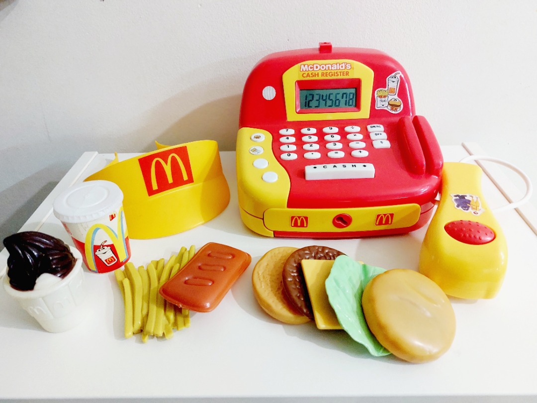 Vintage McDonald s Mcd Cash Register Playset with Accessories