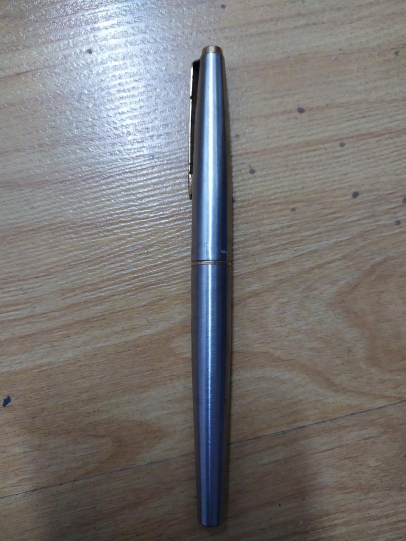 Vintage Parker 45 Stainless Steel Fountain Pen 2, Hobbies & Toys ...