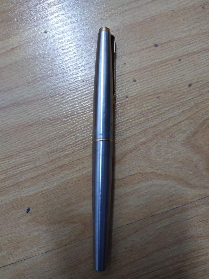 Vintage Parker 45 Stainless Steel Fountain Pen 2, Hobbies & Toys ...
