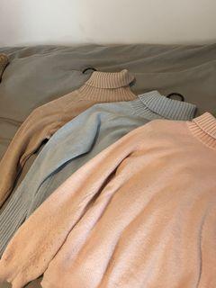Wool Turtle Neck Sweater