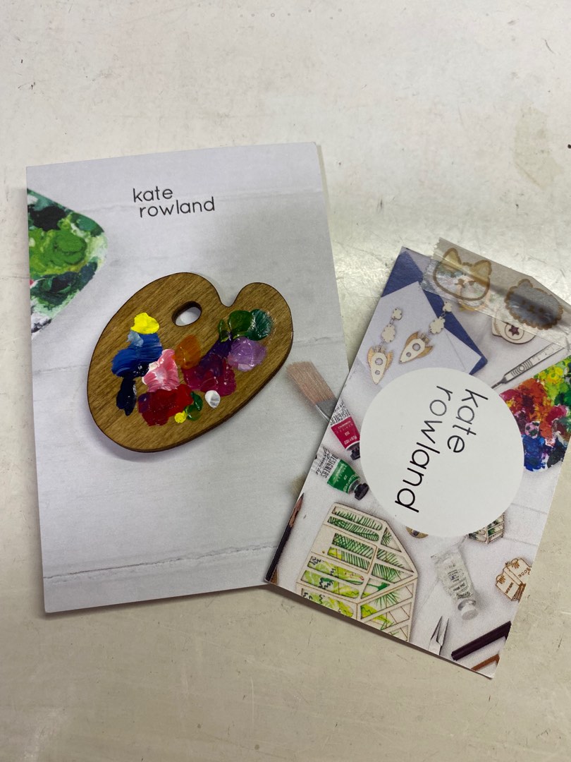 WTS BTS Taehyung Paint Palette Pin Brooch by Kate Rowland