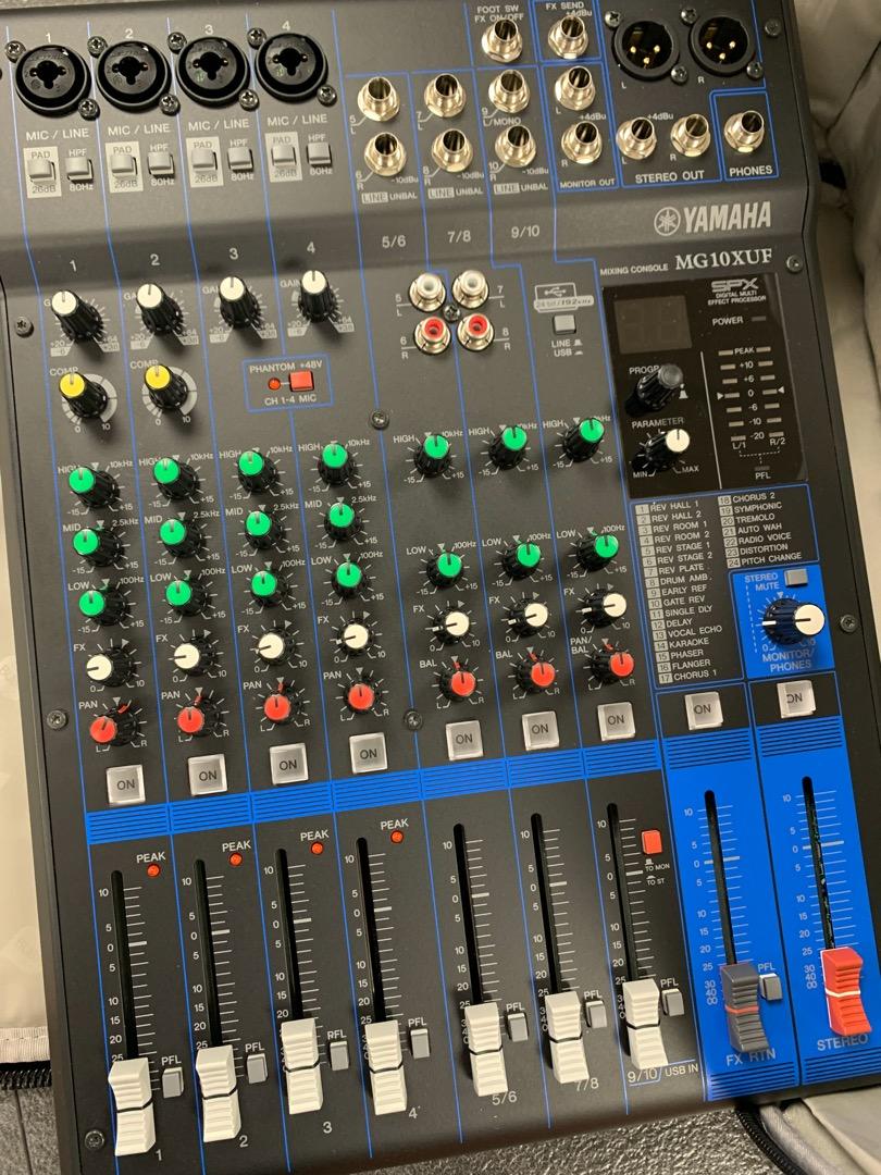 Yamaha MG10XUF usb mixer, 音響器材, 其他音響配件及設備- Carousell