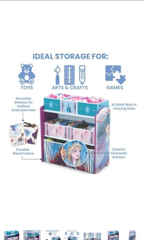 Ybr Chk Delta Children Design And Store 6 Bin Toy Storage Organizer