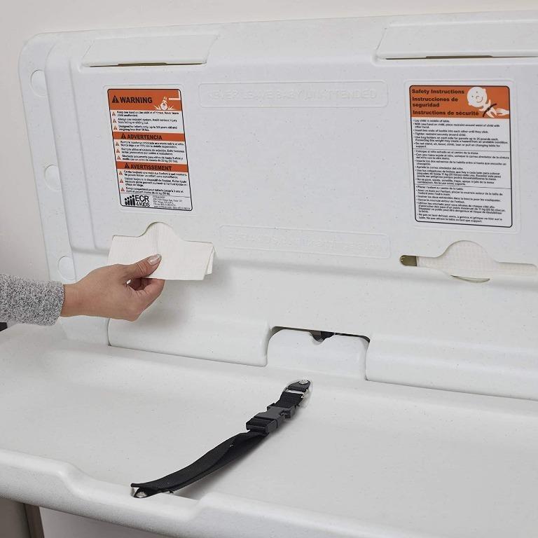 [YBR] ECR4Kids WallMounted Baby Changing Station, Horizontal FoldDown