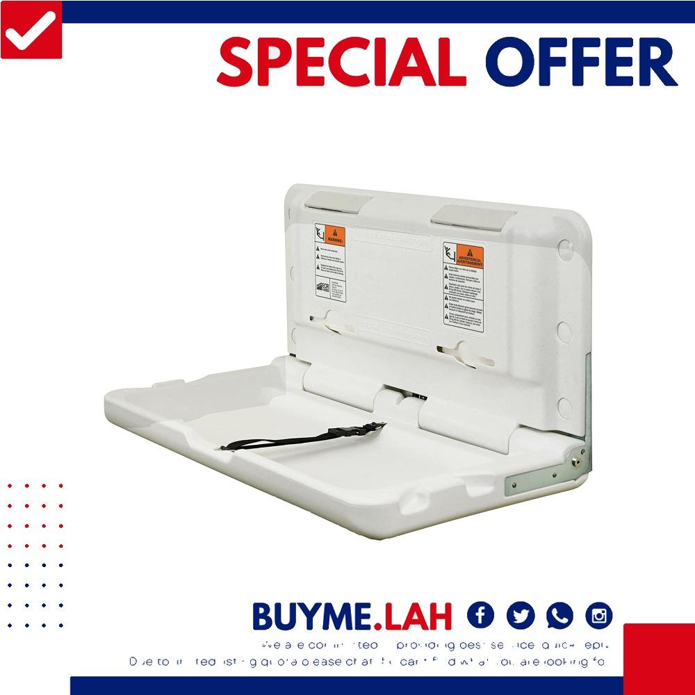 [YBR] ECR4Kids WallMounted Baby Changing Station, Horizontal FoldDown Diaper Change Table with