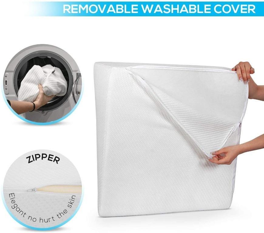 [YBR] Healthex Bed Wedge Pillow Cooling Gel Memory Foam Top Elevated