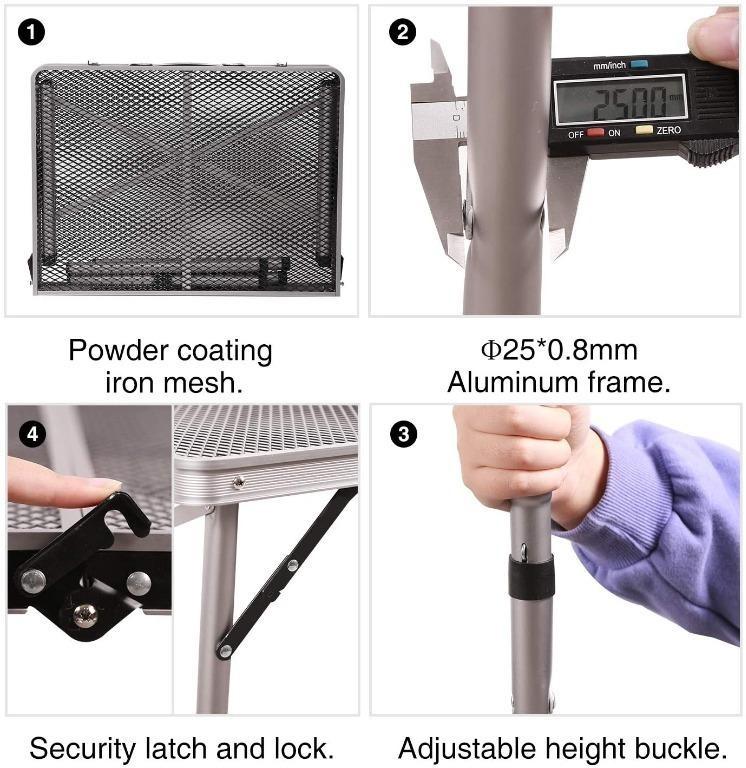 [YBR] REDCAMP Folding Portable Grill Table for Camping, Lightweight