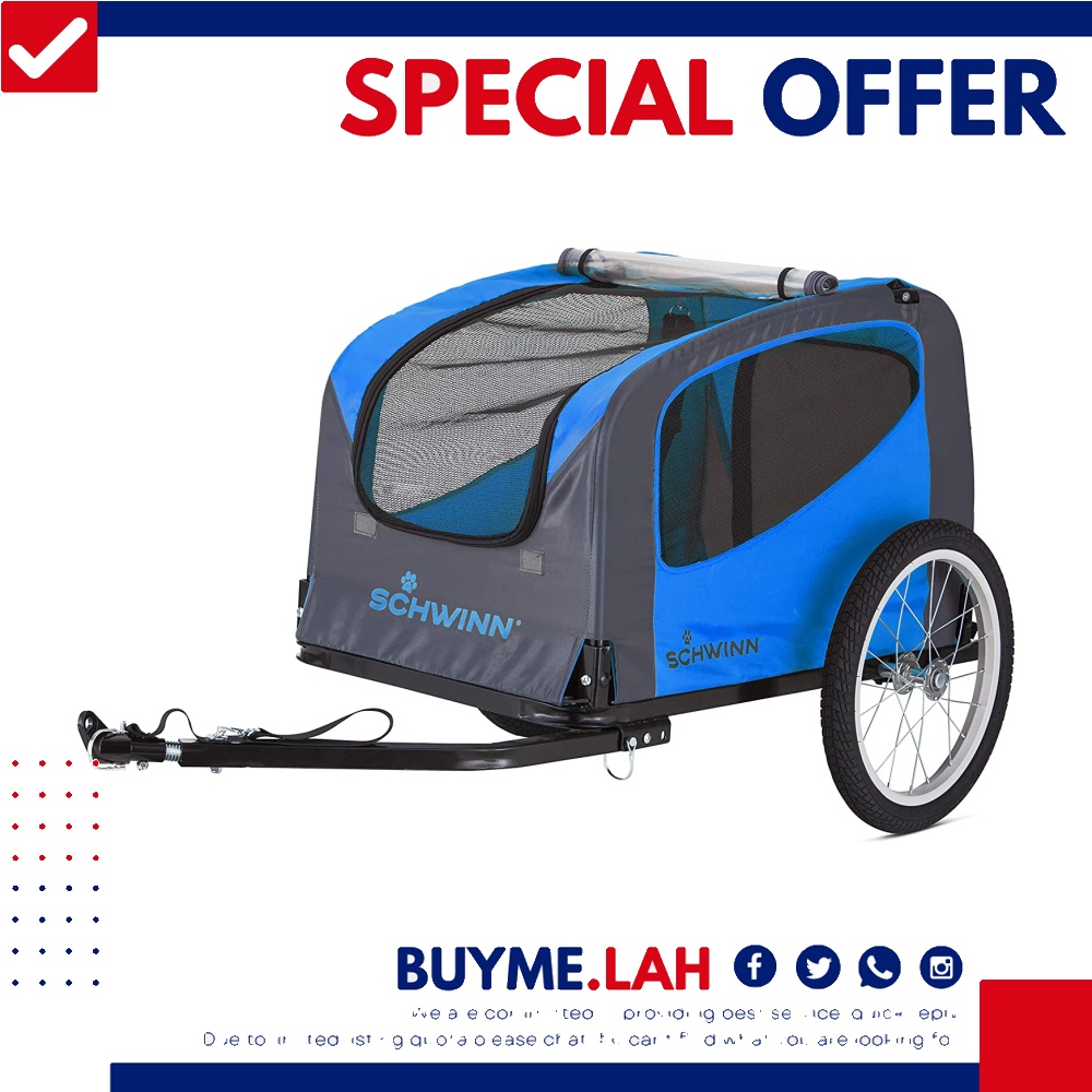 [YBR] Schwinn Rascal Bike Pet Trailer, For Small and Large Dogs