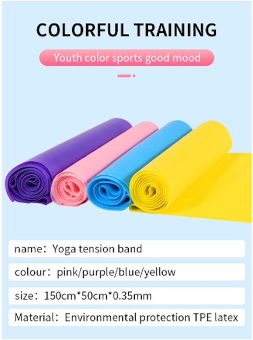Fitness Exercise Resistance Bands Rubber Yoga Elastic Band 150Cm -180CM  Resistance Band
