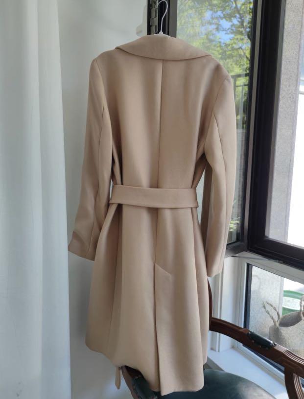 Nude zara coat Clearance
