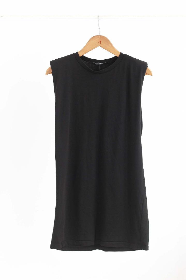 Zara Padded Shoulder Dress on Carousell